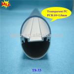 T8 led lighting components with transparent pc HZ08-33