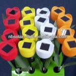 TH027B 16 set plastic flower solar lights for garden TH020B