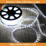 White color Round 2 wire LED Rope Light HY-RL-R2-36-W
