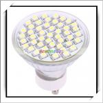 Wholesale! GU10 Lamp-cup 85-265V 4W 3528SMD 48 LED Halogen Spotlight Light E03172